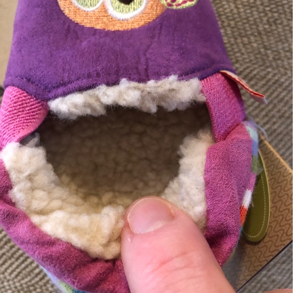 Acorn Girls Easy On Mocs. Suede w/Sherpa Lining and Leather Soft Soles. 18-24 M. - Picture 6 of 10